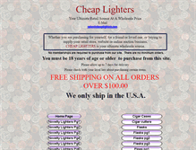 Tablet Screenshot of cheaplighters.com